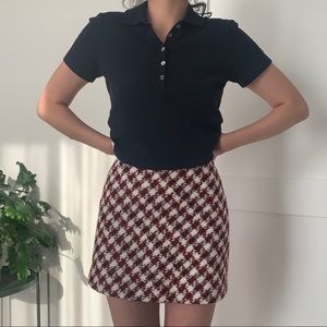 Checkered Mini Skirt